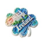 ireland fridge magnets – shamrock castle & rainbow design, irish travel souvenir gift for fridge & office décor