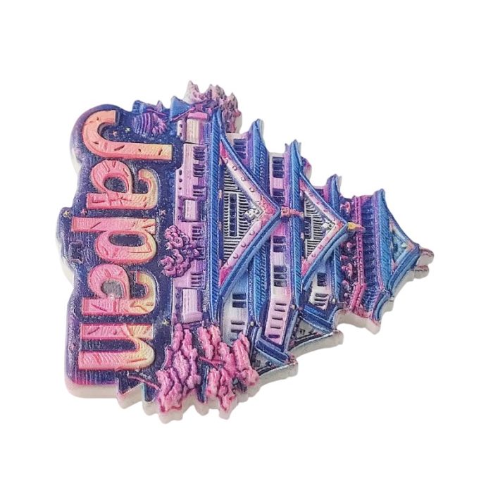 japan castle fridge magnets – traditional architecture 3d souvenir, japan travel gift for fridge & whiteboard