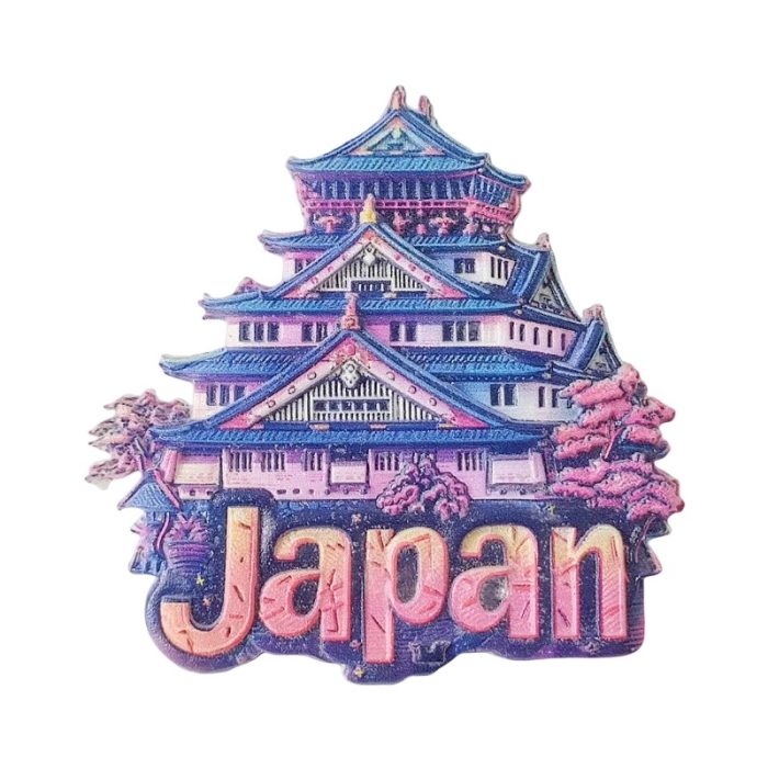 japan castle fridge magnets – traditional architecture 3d souvenir, japan travel gift for fridge & whiteboard