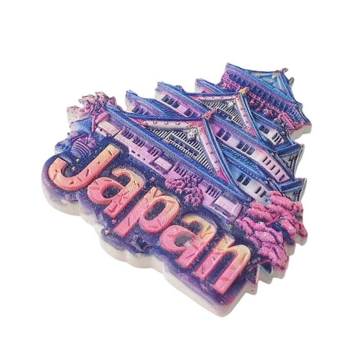 japan castle fridge magnets – traditional architecture 3d souvenir, japan travel gift for fridge & whiteboard