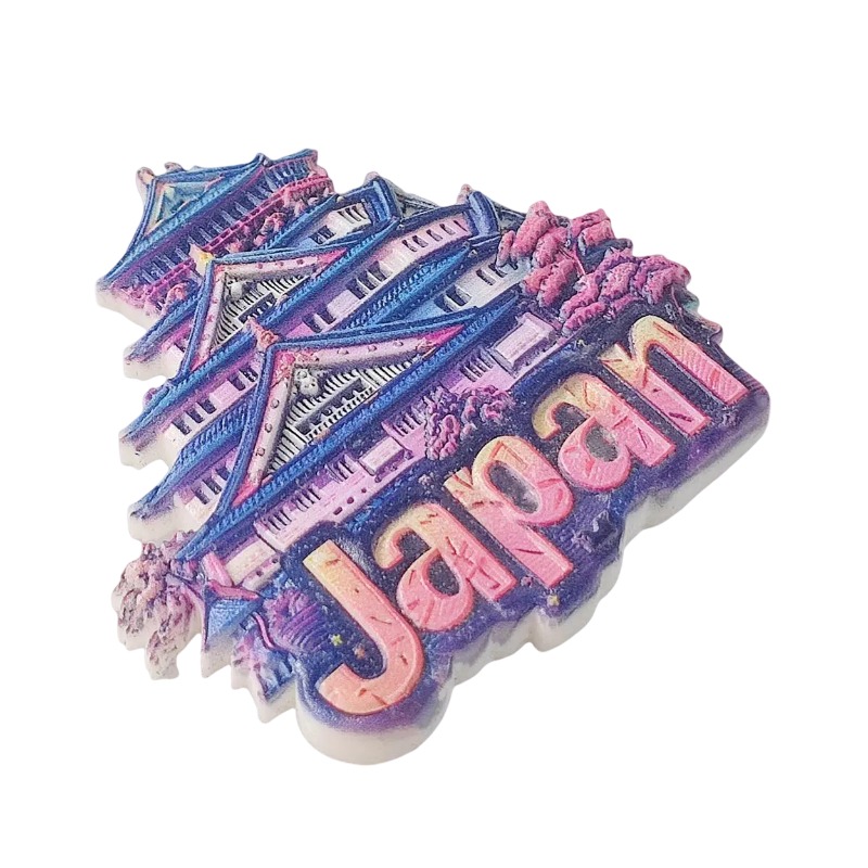 japan castle fridge magnets – traditional architecture 3d souvenir, japan travel gift for fridge & whiteboard