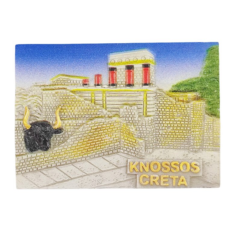 knossos palace crete fridge magnet – ancient greece souvenir from creta island