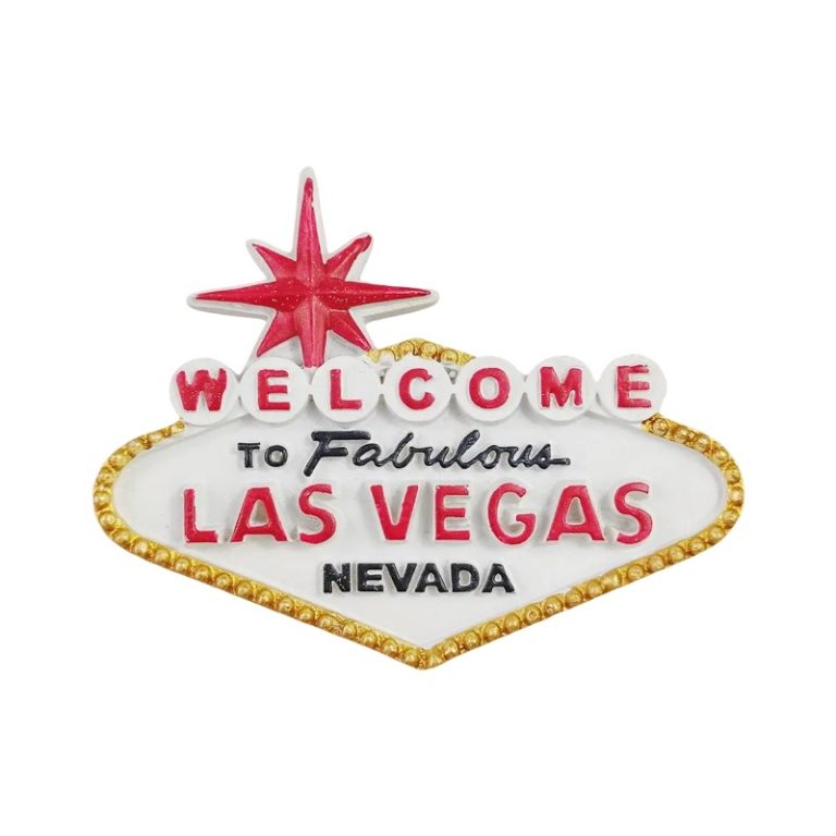 las vegas nevada fridge magnet – welcome sign souvenir from the usa