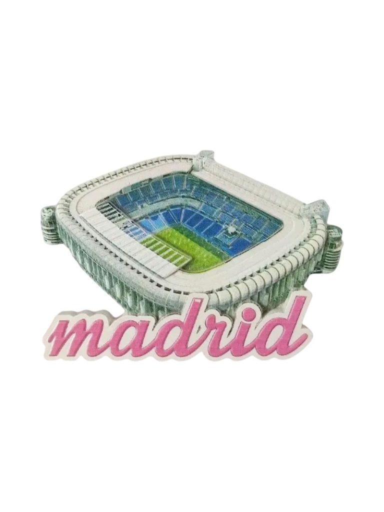 madrid spain fridge magnet – santiago bernabéu stadium souvenir, perfect gift for football lovers (1)