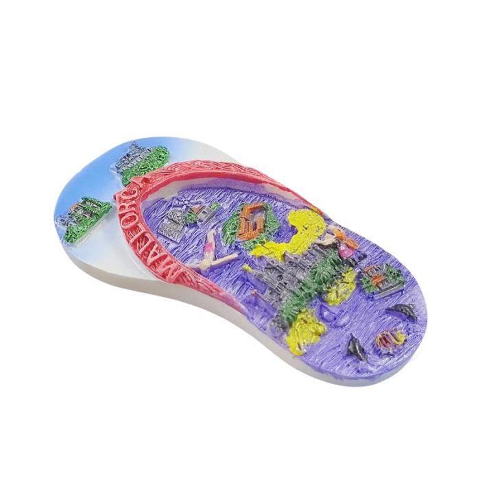 mallorca flip flop fridge magnet – spain island souvenir with beach scene