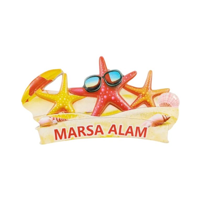 marsa alam egypt fridge magnet – exotic beach vacation souvenir