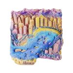 monaco bay view fridge magnets – luxury riviera 3d cityscape, travel souvenir gift for fridge & magnetic decor