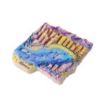 monaco bay view fridge magnets – luxury riviera 3d cityscape, travel souvenir gift for fridge & magnetic decor