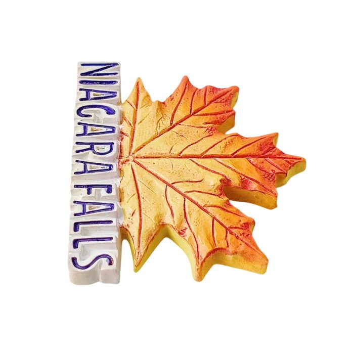 niagara falls canada fridge magnet – autumn maple leaf design travel souvenir & whiteboard décor