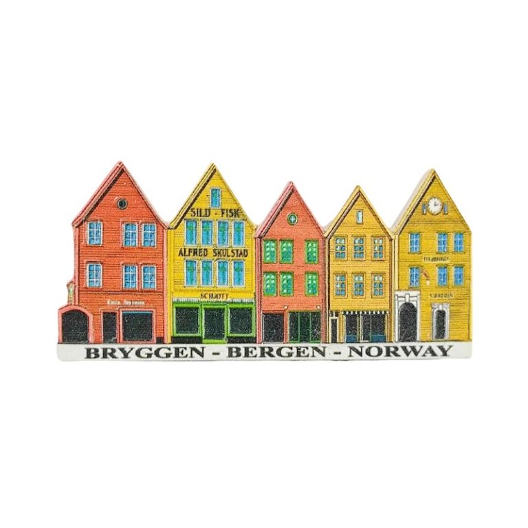 norway 3d fridge magnet historic bryggen wharf for travel lovers