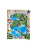 oludeniz turkey fridge magnet – paragliding over blue lagoon, scenic travel souvenir & adventure decor (1)