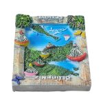 oludeniz turkey fridge magnet – paragliding over blue lagoon, scenic travel souvenir & adventure décor