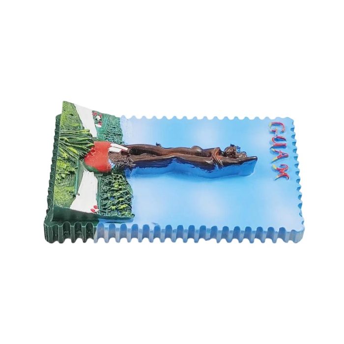 pacific island guam fridge magnet – vacation keepsake gift