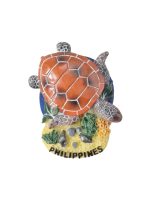 philippines fridge magnet – sea turtle beach design, island nature travel souvenir & ocean decor (1)