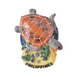 philippines fridge magnet – sea turtle beach design, island nature travel souvenir & ocean décor