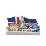 reykjavik iceland fridge magnet – 3d landmark travel souvenir gift & office whiteboard décor