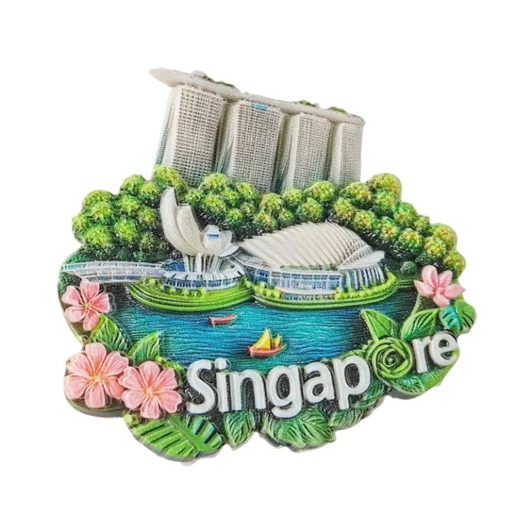 singapore fridge magnet marina bay souvenir & exotic whiteboard décor