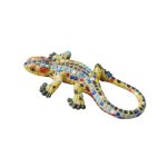 spain mosaic gecko fridge magnet – gaudi style colorful lizard travel souvenir & home decor