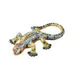 spain mosaic gecko fridge magnet – gaudi style colorful lizard travel souvenir & home decor