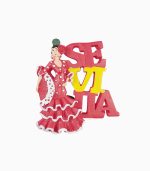 spanish flamenco dancer fridge magnet seville travel souvenir & fridge collectible