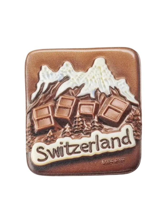 switzerland fridge magnet – chocolate mountain travel keepsake & kitchen decoration (1)