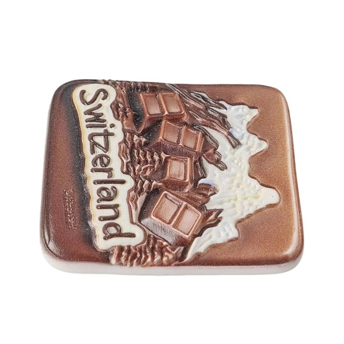 switzerland fridge magnet – chocolate mountain travel keepsake & kitchen decoration