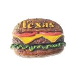 texas usa fridge magnet cheeseburger novelty souvenir & funny kitchen décor