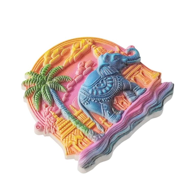 thailand fridge magnet elephant temple souvenir & exotic asian décor