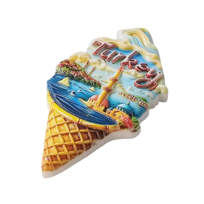 turkey fridge magnet scenic mosque ice cream cone gift & unique travel décor