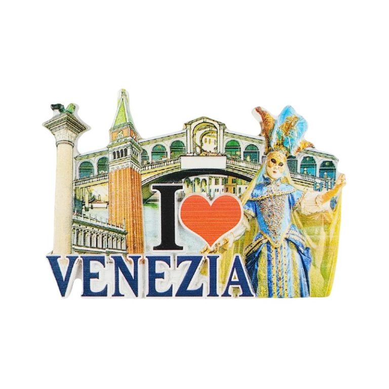 venezia fridge magnet – italy travel collectible with carnival festival mask