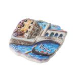 venice italy fridge magnets – gondola & canal bridge 3d design, romantic travel souvenir gift for fridge & office