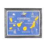 canary islands map fridge magnet – spain canarias souvenir gift & whiteboard or kitchen decor