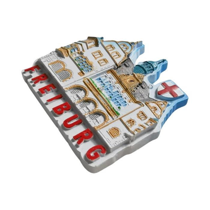 freiburg town hall germany fridge magnet historic building souvenir & charming office memo holder