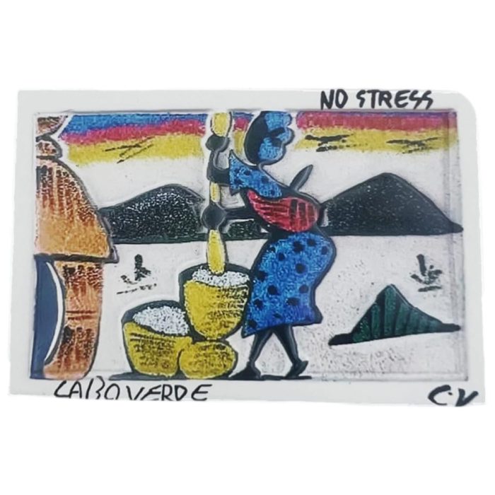 traditional life cabo verde fridge magnets ethnic travel keepsake & refrigerator ornament