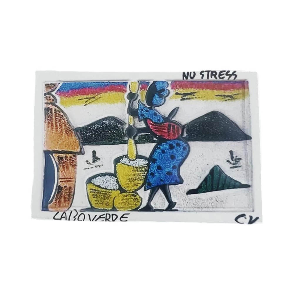 traditional life cabo verde fridge magnets ethnic travel keepsake & refrigerator ornament