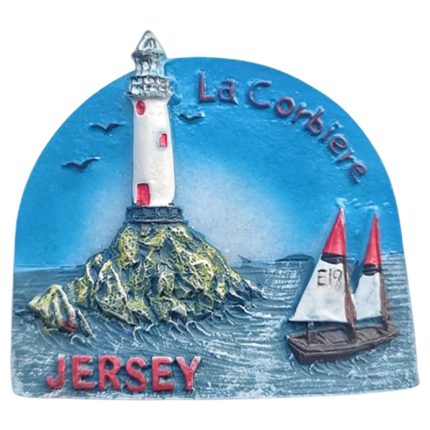 jersey uk la corbiere lighthouse fridge magnet coastal souvenir gift & beach décor