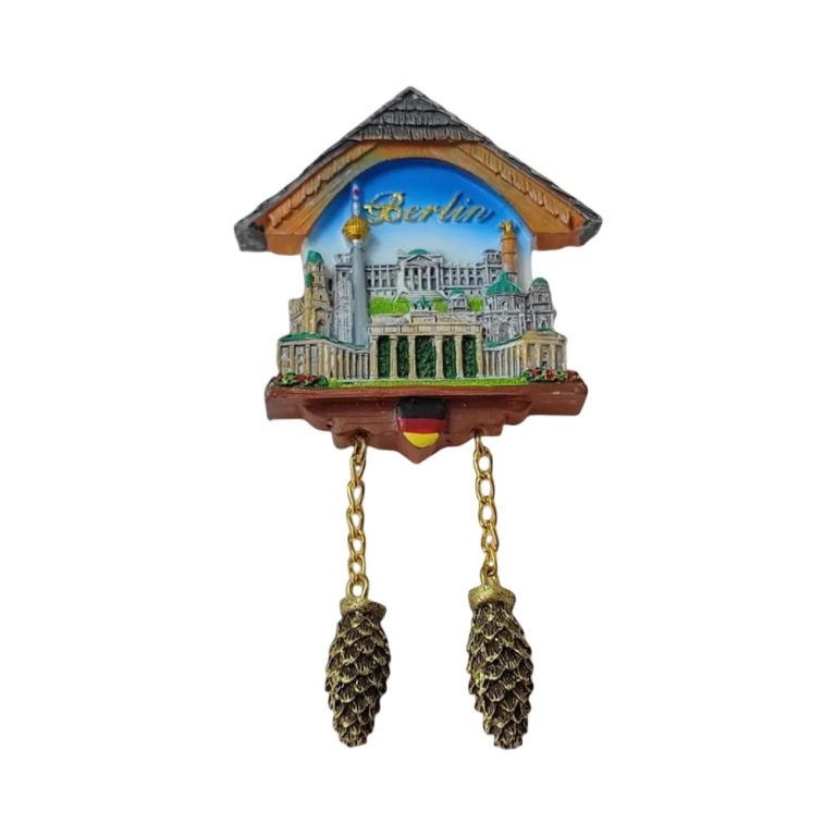 berlin germany fridge magnets cuckoo clock style souvenir & office magnetic accent