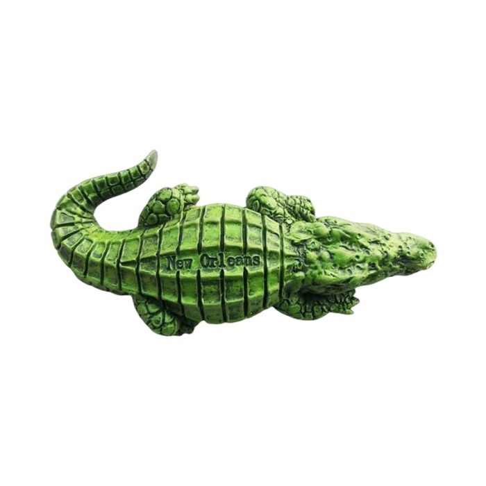 new orleans usa fridge magnet alligator shaped bayou style travel gift for fridge or locker