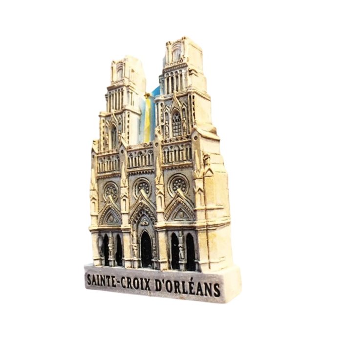 sainte croix d'orléans france fridge magnet historic cathedral gift & vintage art decor
