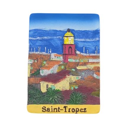 france saint tropez fridge magnet – coastal village travel souvenir gift & colorful whiteboard decoration