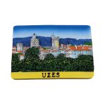 uzes france fridge magnet – medieval town charm travel souvenir & whiteboard decorative collectible