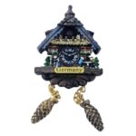 alpine chalet cuckoo clock germany fridge magnets – traditional wooden souvenir & magnetic home accent