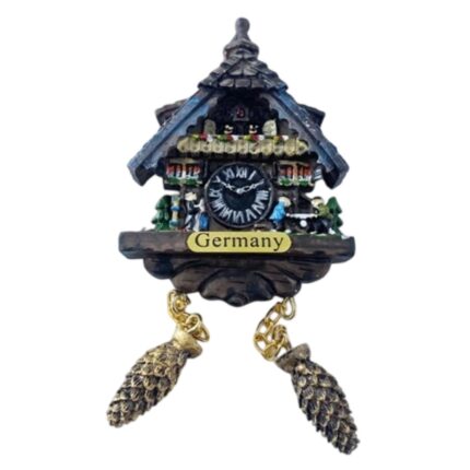 alpine chalet cuckoo clock germany fridge magnets – traditional wooden souvenir & magnetic home accent