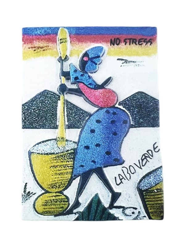 traditional life scene cabo verde fridge magnet heritage travel gift & memo board charm
