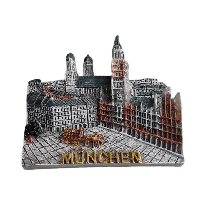 munich germany fridge magnet marienplatz landmark souvenir & elegant office decoration