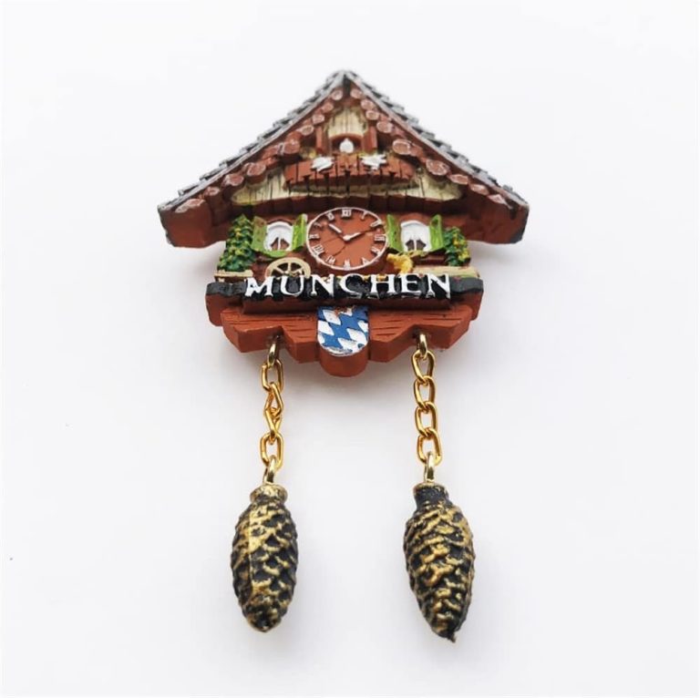 munich germany fridge magnet traditional cuckoo clock design for alpine charm & home accent