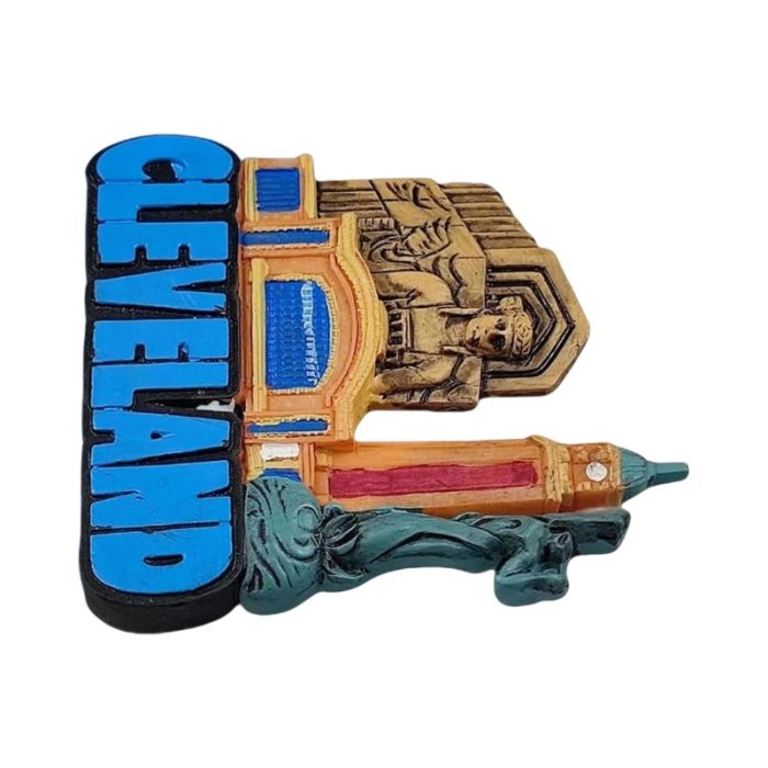 usa cleveland fridge magnet historic landmarks & city architecture souvenir