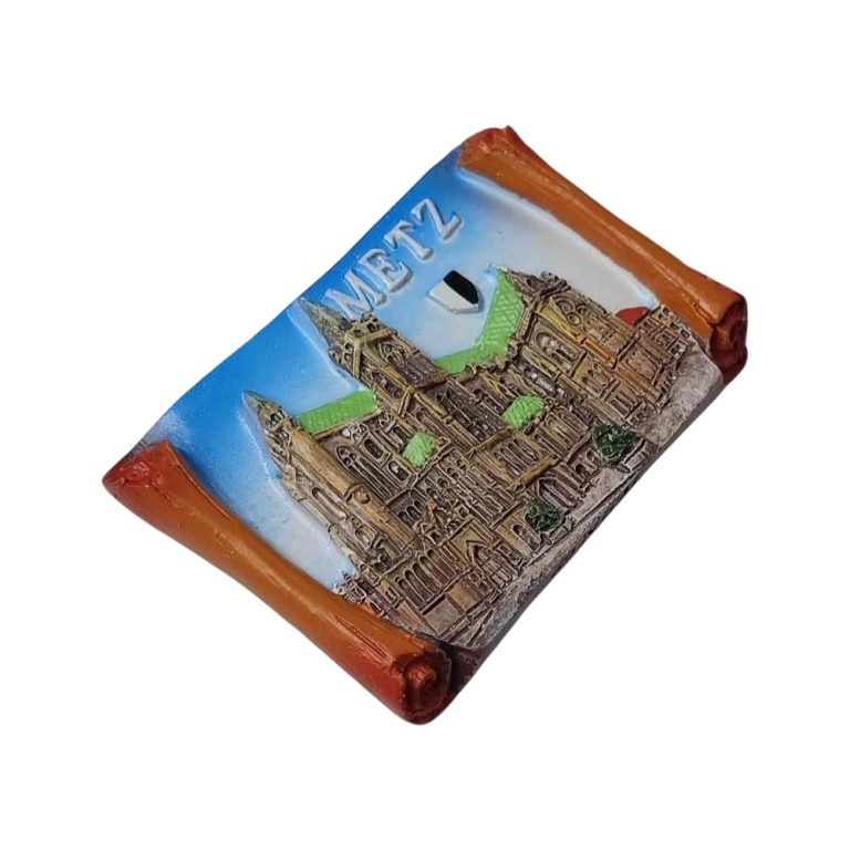 metz cathedral france fridge magnet – gothic landmark travel souvenir & european architecture decor