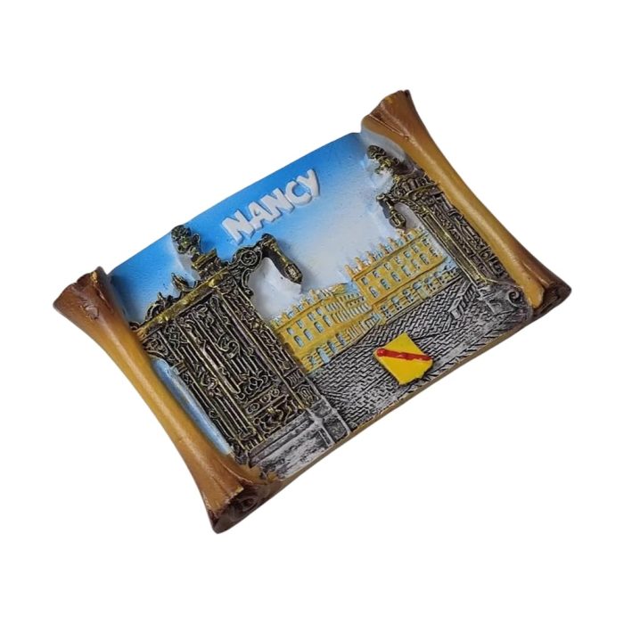 nancy france fridge magnet – elegant iron gates & lorraine architecture travel souvenir keepsake