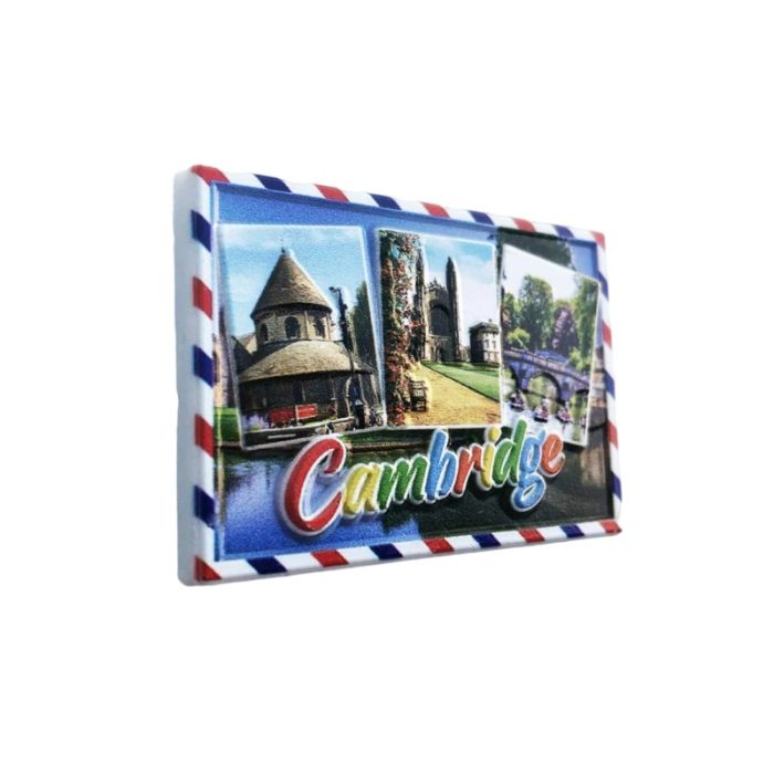 cambridge uk fridge magnet colorful postcard style travel souvenir & fridge display gift